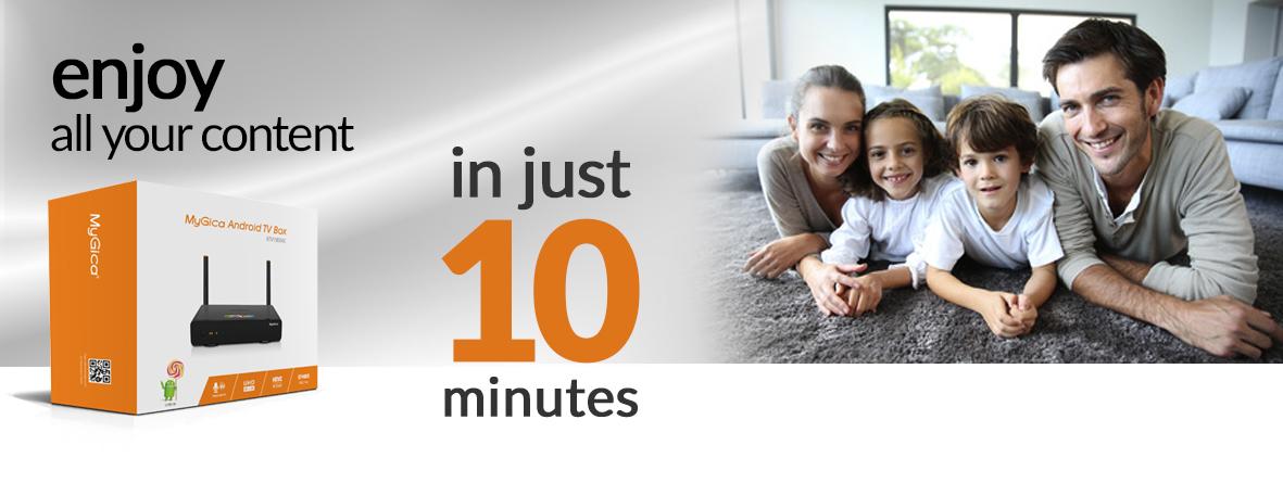 Enjoy all your content in just 10 minutes