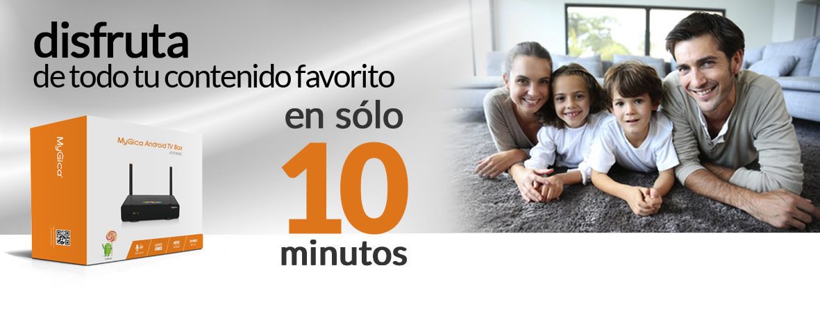 Disfruta de todo tu contenido favorito en 10 minutos.