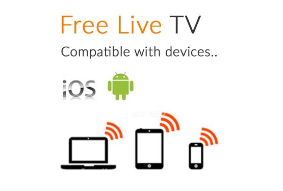 Free Live TV Compatible with Android and iOS devices